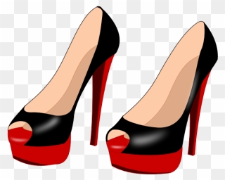 Black Stilettos - High Heels Transparent Background Clipart