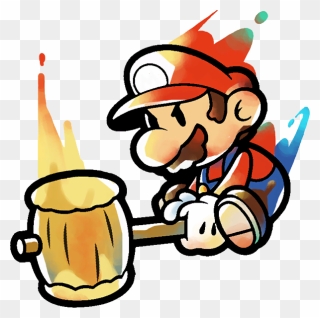 Paper Fantendo Nintendo Fanon - Paper Mario Color Splash Hammer Clipart