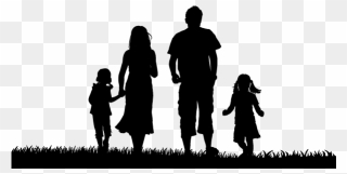 Family Parenting Styles Child - Family Of 4 Silhouette Clipart