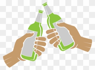 Beer Bottle Computer File - Beer Bottles Cheers Clip Art - Png Download