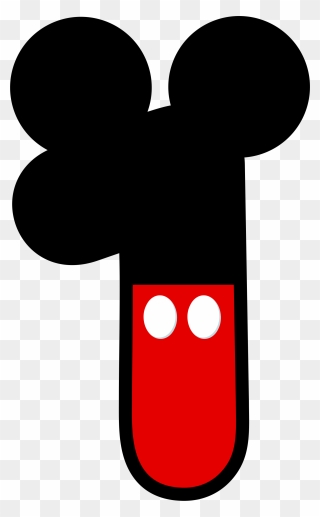 Mickey Mouse Number 1 Png, Picture - Numero 1 Mickey Mouse Clipart