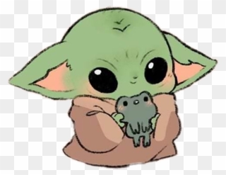 Download Baby Yoda Drawing Outline Clipart 5231051 Pinclipart