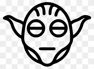 Yoda Face Silhouette Yoda Black And White Clipart Pinclipart