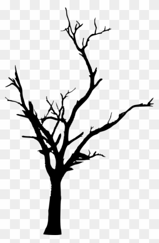 Dead Tree Silhouette Png - Transparent Background Dead Tree Clipart