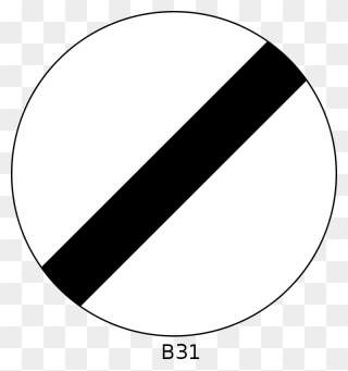 B31 - National Speed Limit Sign Clipart