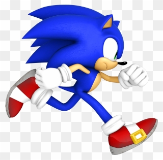 Sonic Running - Sonic Running Png Clipart