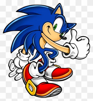 Sonic Clip Art - Sonic Takes Off Shoes - Png Download