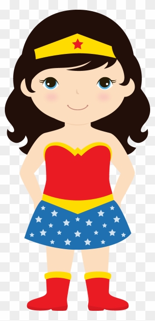 Wonder The Book Clipart Jpg Black And White Stock Super - Wonder Woman Clipart - Png Download