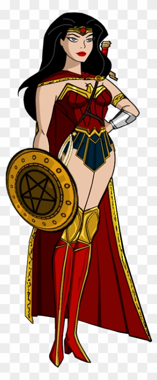 Dc Drawing Female Transparent Png Clipart Free Download - Wonder Woman Dc Rebirth Costume