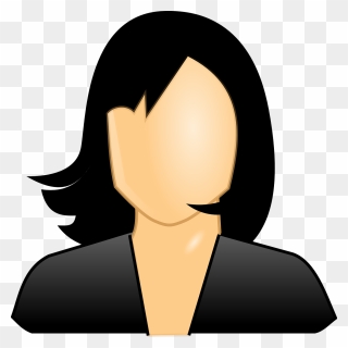 Faceless Black Hair Free Photo - Girl With Black Hair Clip Art - Png Download