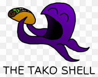 Octopus Eating A Taco Clipart