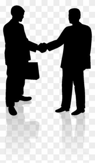 Businessperson Negotiation Handshake Clip Art - Hand Shake 2 People - Png Download