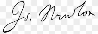 Isaac Newton Autograph - Sir Isaac Newton Signature Clipart
