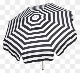Parasol Black And White Clip Arts - Striped Beach Umbrella Png Transparent Png