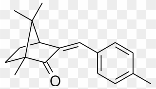 4-methylbenzylidene Camphor - 4 Methylbenzylidene Camphor Structure Clipart