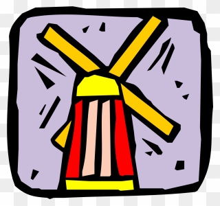 Cartoon Windmill Clipart
