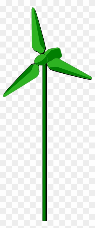 Energy Positive Wind Turbine Green Png Images - Wind Turbine Clip Art Transparent Png