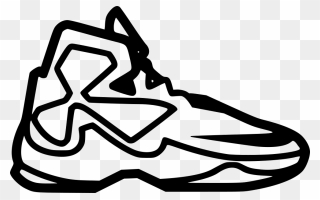 Lebron James Shoes Drawing - Draw Lebron James Shoes Clipart