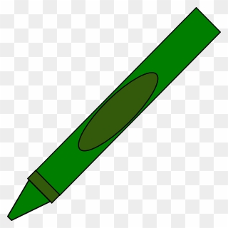 Green Clipart Crayon, Green Crayon Transparent Free - Png Download