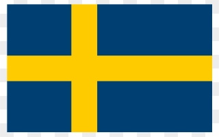 Swedish Flag In The Word Sweden Svg Clip Arts - Drapeau Suede A4 - Png Download