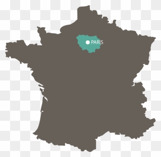 Karte Ile De France - France Clipart
