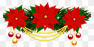 #freetoedit #sticker #merrychristmas #feliznavidad - Poinsettia Flower Christmas Decorations Clipart