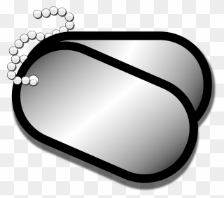 Dog Tags Clipart Svg Stock Clipart - Png Download