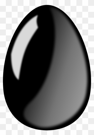 Black Egg Clipart - Png Download