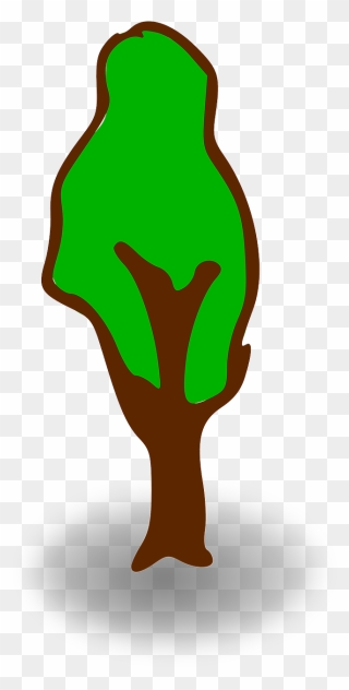 Symbol Of Tree In Map Clipart
