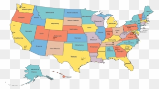 Map Of Usa ~ Map Guide - Us States Map And Capitals Clear Clipart