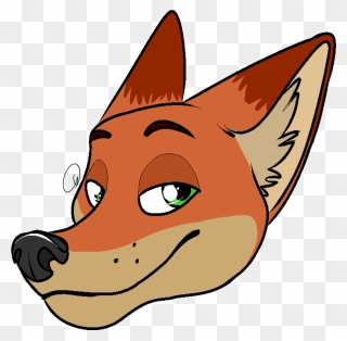 Nick Wilde Headshot - Cartoon Clipart