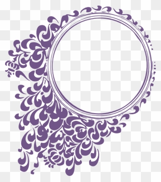 Wedding Scroll Clip Art At Pngio - Circle Black And White Design Transparent Png