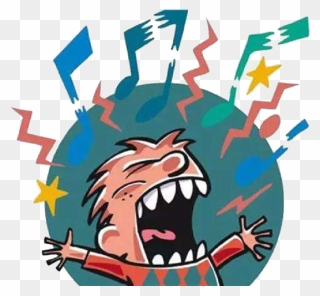 Clipart Mouth Loud Mouth - Singing Loudly - Png Download