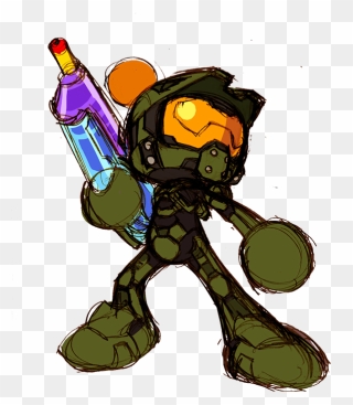 Great Chance To Review How Master Chief Landed As An - Super Bomberman R Master Chief Clipart