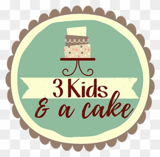 3 Kids And A Cake - Illustration Clipart