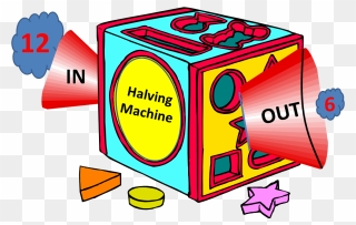 Doubling And Halving Machine Clipart