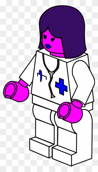 Doctor Female Lego - Coloring Pages Doctor Clipart
