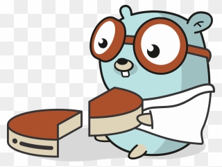 Gopher Fast Golang Clipart