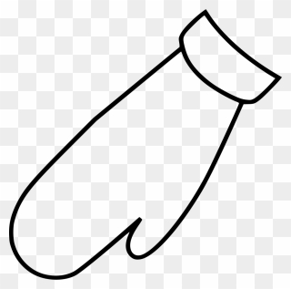 Mittens - Line Art Clipart