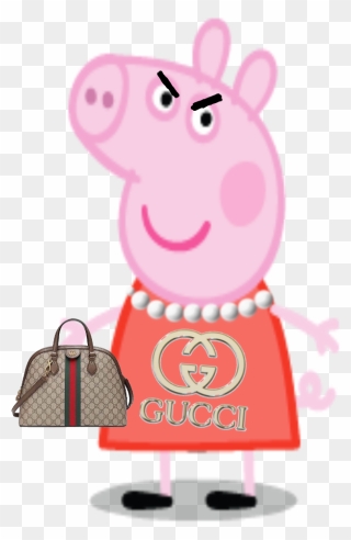 Rich Mad Peppa Pig - Cartoon Clipart