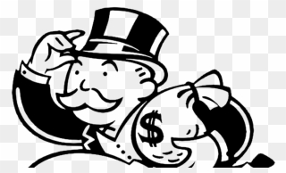 Rich Png File - Monopoly Man Money Bag Clipart
