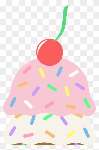 Ice Cream Cone With Sprinkles Clipart - Png Download