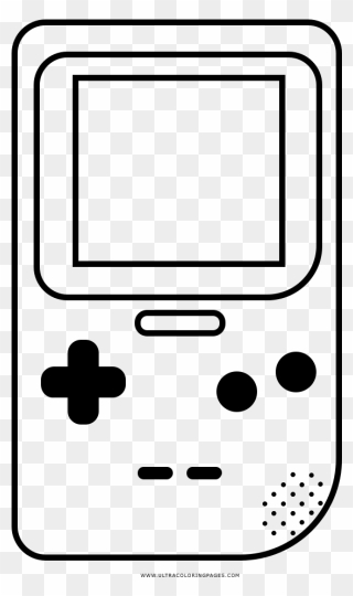 Gameboy Coloring Page - Game Boy Light Clipart