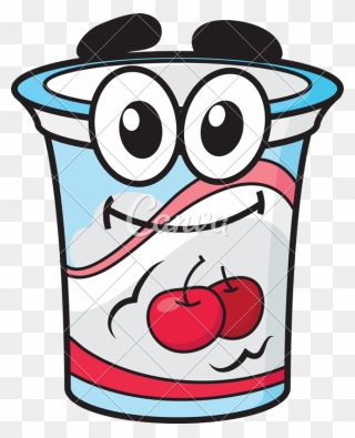 Yogurt Transparent Cartoon - Yogurt Clipart Cartoon - Png Download