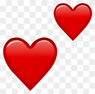 Red Hearts Png - Heart Emoji Png Transparent Clipart