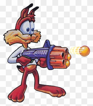 Bubsy With Gun Clipart