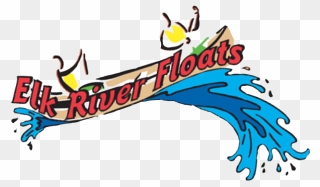 Elk River Floats - Graphic Design Clipart