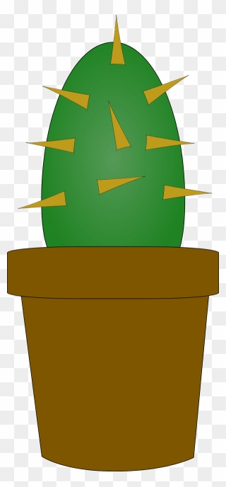 Cactus Plant Cartoon - Prickly Clipart - Png Download