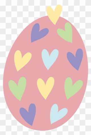 Egg With Three Colors Clipart