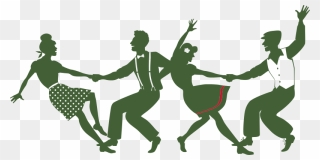 Swing Dancing Graphic Clipart
